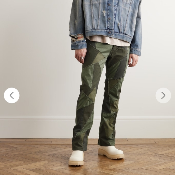 NWT JOHN ELLIOTT Patchwork Boot Cut Pants size 30 - Picture 2 of 7